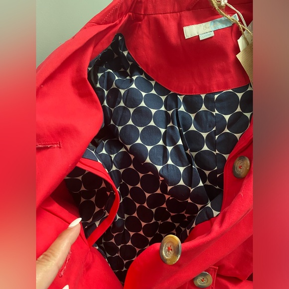 NWT Boden Red Trench Coat - Picture 6 of 7